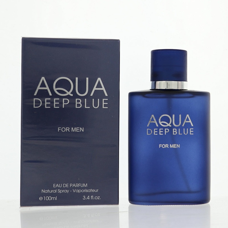 Aqua Deep Blue By Fragrance Couture Cologne 3.4 Oz Edt Spray For Men - Box