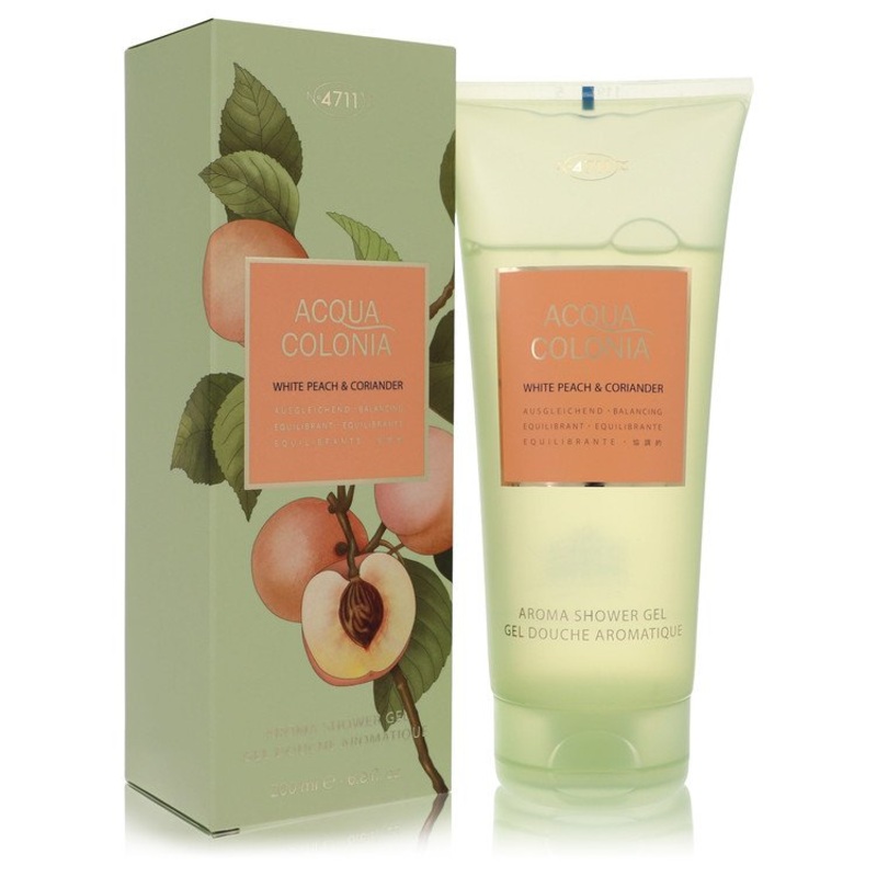4711 Acqua Colonia White Peach & Coriander by 4711 Shower Gel 6.8 oz for Women - Premium Designer Fragrance