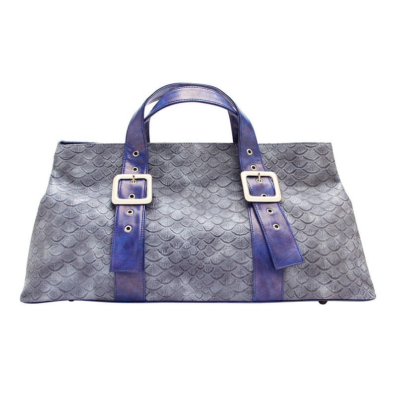 Cris Notti Anaconda Blue Tote Bag