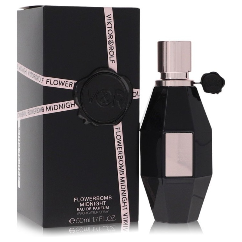 Flowerbomb Midnight by Viktor & Rolf Eau De Parfum Spray 1.7 oz for Women - Premium Designer Fragrance