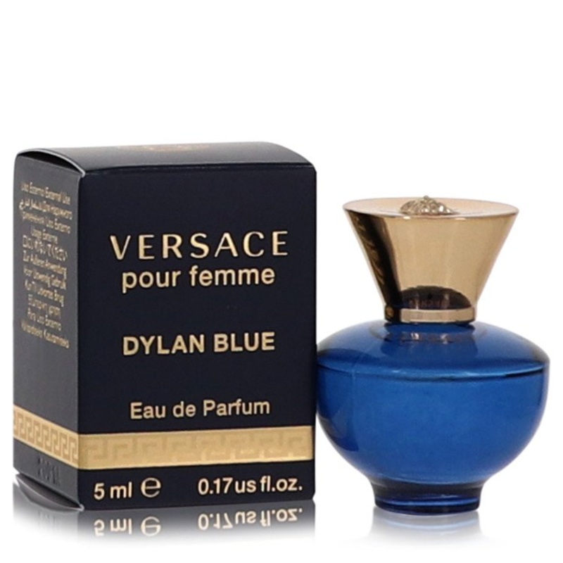 Versace Pour Femme Dylan Blue by Versace Mini EDP .17 oz for Women - Premium Designer Fragrance