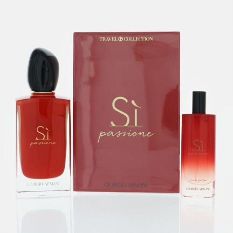 Armani Si Passione By Giorgio Armani Fragrance 2 Piece Gift Set - 3.4 Oz Edp Spray For Unisex