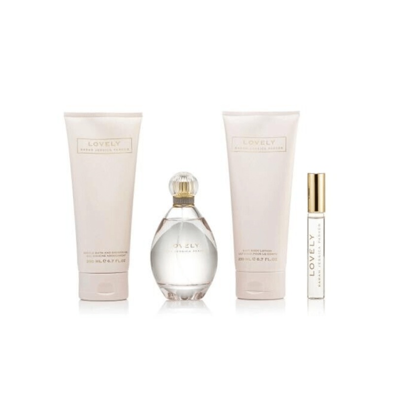 Sarah Jessica Parker Lovely Eau de Parfum Women's Gift Set (100ml) with Shower Gel, Body Lotion and 15ml EDP 100ml