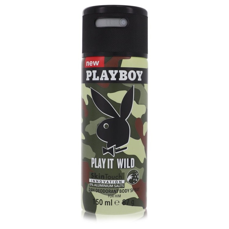 Playboy Play It Wild by Playboy For Men Deodorant Spray 5 oz