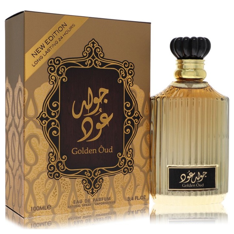Lattafa Asdaaf Golden Oud by Lattafa Eau De Parfum Spray (Unisex) 3.4 oz for Men - Premium Designer Fragrance