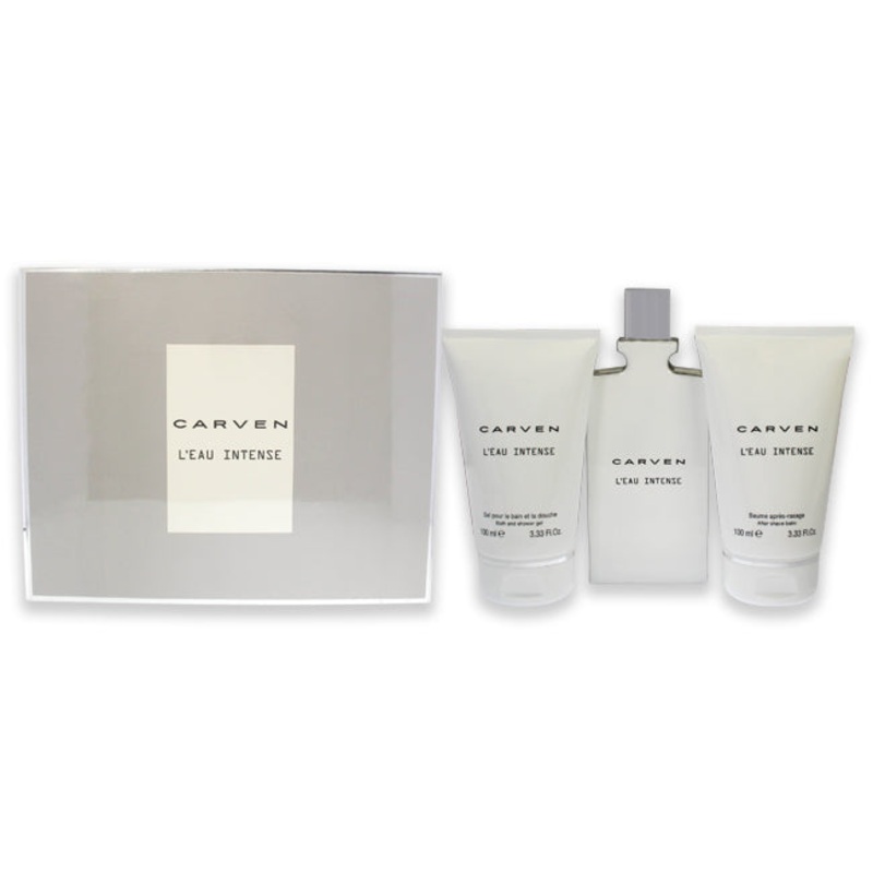 LEau Intense by Carven for Women - 3 Pc Gift Set 3.33 oz.