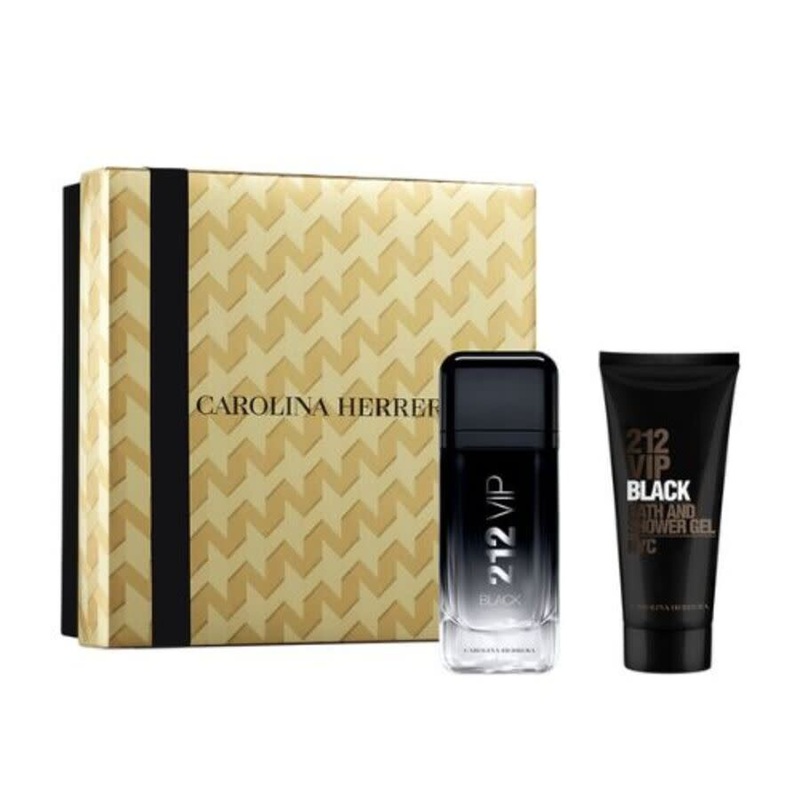 212 Vip Black by Carolina Herrera 2 pc Gift Set for Men Default Title
