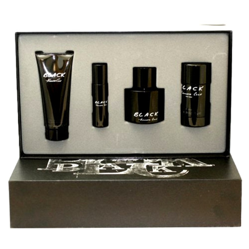 Kenneth Cole Black Gift Set by Kenneth Cole 3 Piece Gift Set: 3.4 Oz Eau De Toilette Spray + 3.4 Oz After Shave Balm + 2.6 Oz Alcohol Free Deodorant Stick. For Men