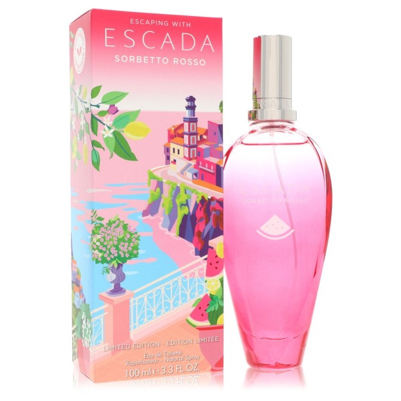 Escada Sorbetto Rosso by Escada Eau De Toilette Spray (Limited Edition) 3.3 oz for Women - Premium Designer Fragrance