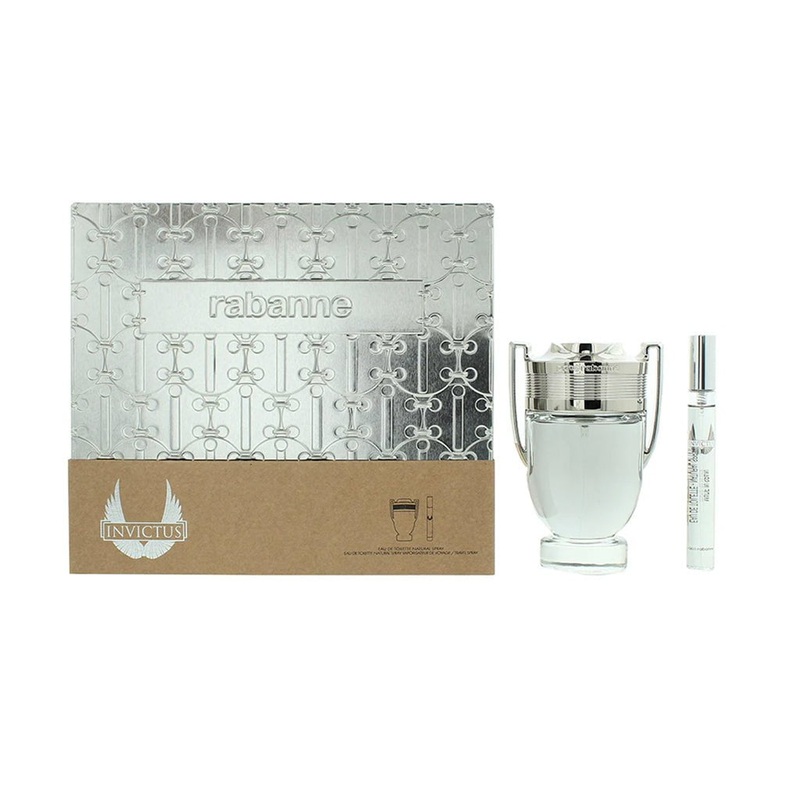 Paco Rabanne Invictus Eau de Toilette Men's Aftershave Gift Set (100ml) with 20ml EDT