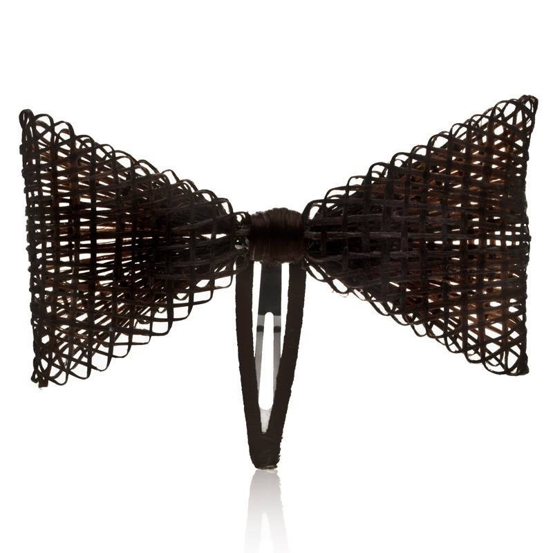 Flora Designs Hair Clip - Weaved Bow Brown (Medium)