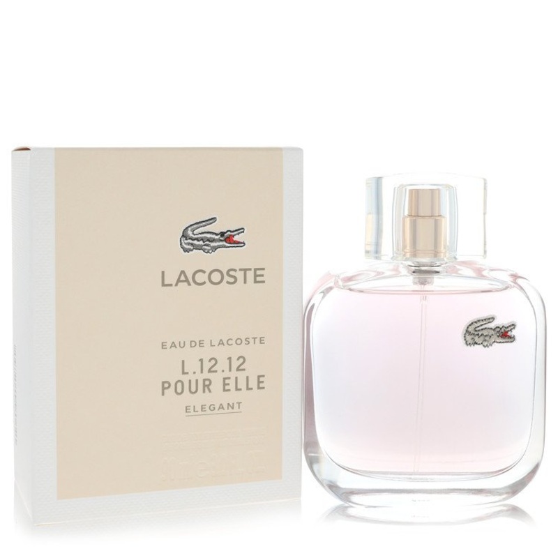 Lacoste Eau De Lacoste L.12.12 Elegant by Lacoste For Women Eau De Toilette Spray 3 oz