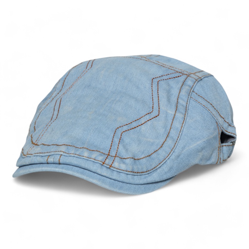 Chokore Denim Retro Ivy Cap (Blue White)