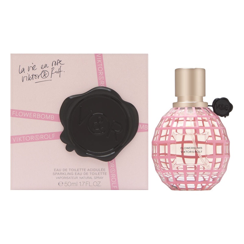 Flowerbomb La Vie En Rose by Viktor & Rolf for Women 1.7 oz Sparkling Eau de Toilette Spray
