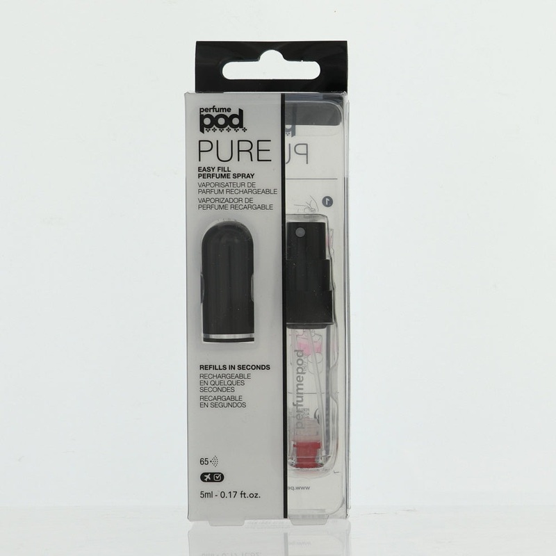 Perfume Pod Pure Black By Travalo Fragrance 0.17 Oz Refillable Spray For Unisex - Box