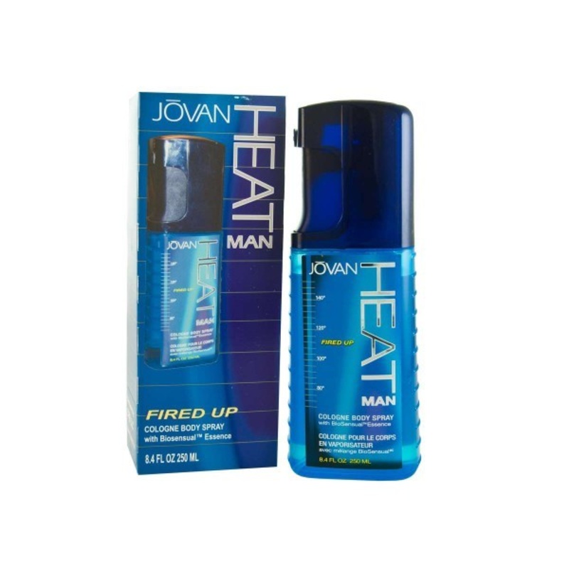 Heat Man Fired Up by Jovan 8.4 Oz. Eau De Cologne For Men