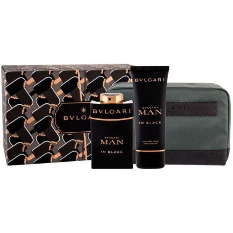 Bvlgari Man In Black Eau De Parfum 3 Piece Gift Set 3 Piece Gift Set With 3.4 Oz EDP