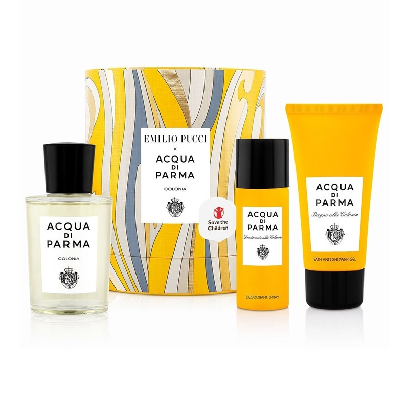 Emilio Pucci x Acqua Di Parma Colonia Gift Set - 100ML EDC Spray + 75ML Bath & Shower Gel + 50ML Deodorant Spray (Men)