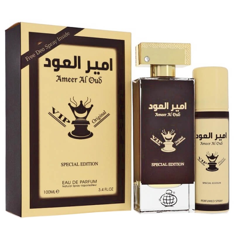 Fragrance World Ameer Al Oud VIP Original Special Edition 2pc Set 100ml EDP (Unisex) SP