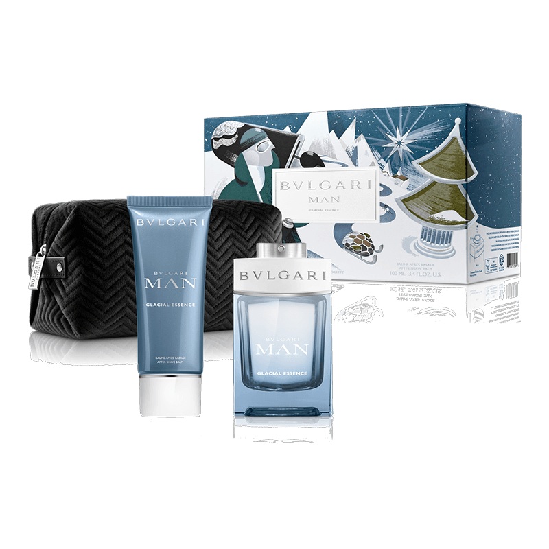 Bvlgari Bvlgari Man Glacial Essence 3pc Set 100ml EDP (M)