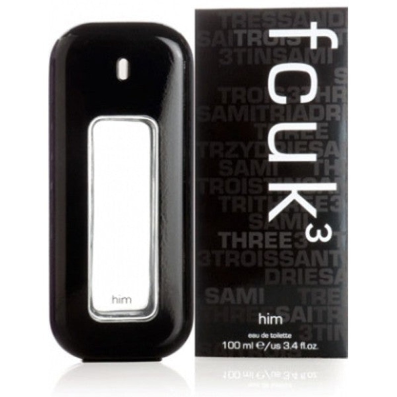 FCUK 3 by Fcuk 3.4 Oz. Eau De Toilette For Men