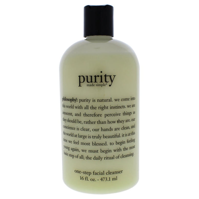 Purity Made Simple One Step Facial Cleanser by Philosophy for Unisex - 16 oz Cleanser 16 oz.