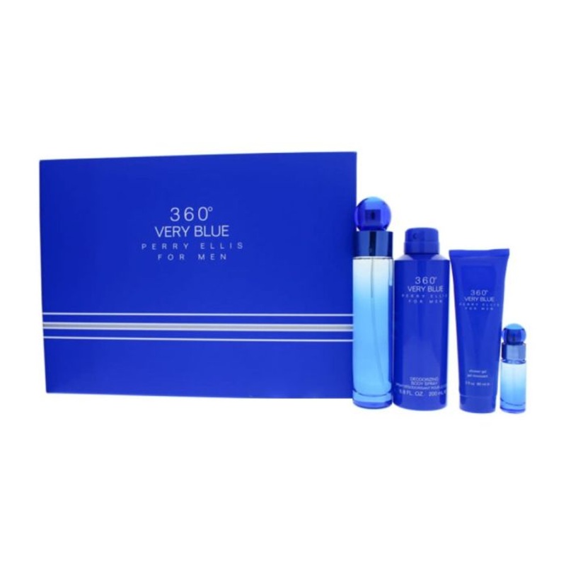 360 Very Blue 4 Piece Set by Perry Ellis for Men