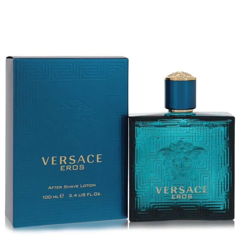 Versace Eros by Versace After Shave Lotion 3.4 oz for Men - Premium Designer Fragrance