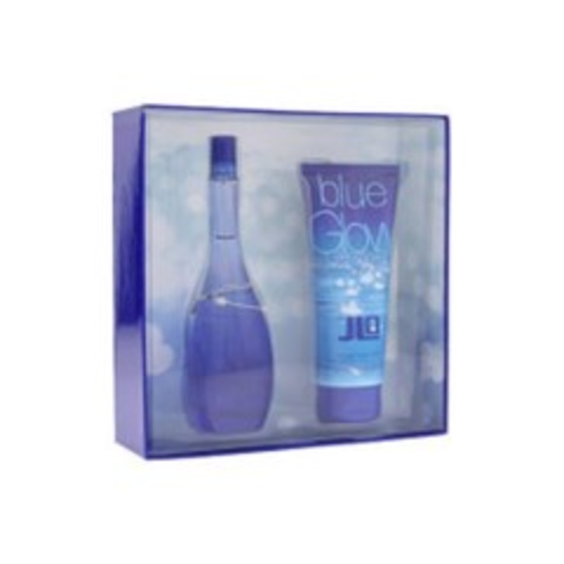 Blue Glow Gift Set by Jennifer Lopez 2 Piece Gift Set: 3.4 oz Eau de Toilette Spray + 6.7 oz Body Lotion for Women