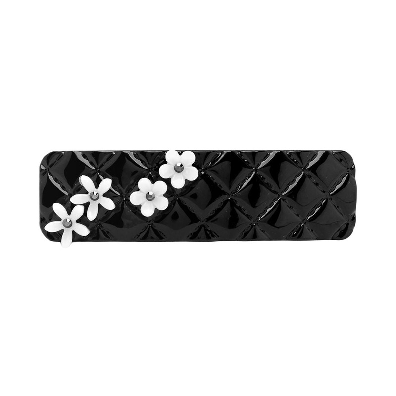 Caravan Floral/Stones Deco Barrette Model No. 8752