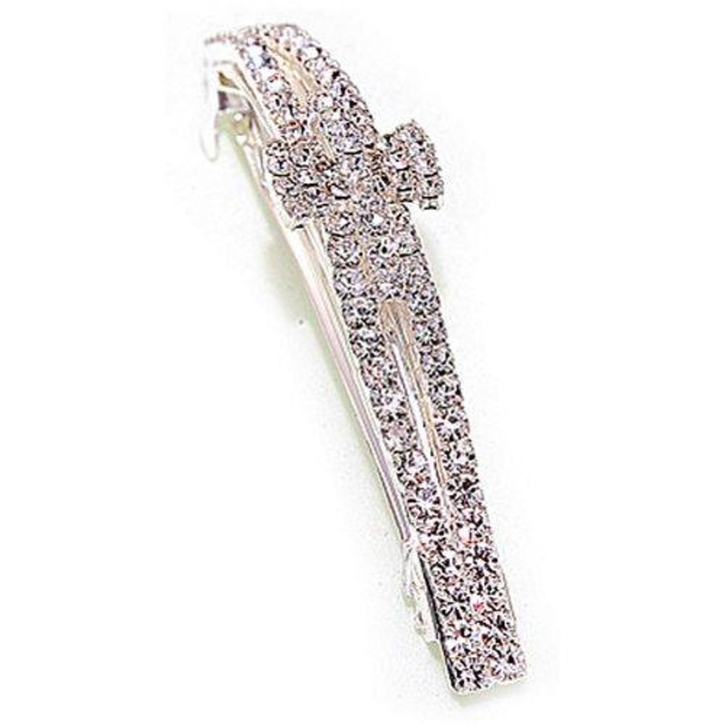 Caravan Volume Barrette with Swarovski Rhinestones & Stone Twist Model No. 5955