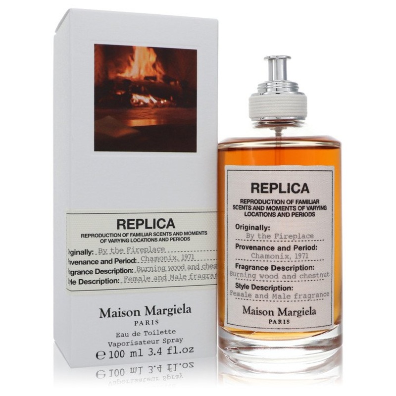 Replica By The Fireplace by Maison Margiela Eau De Toilette Spray (Unisex) 3.4 oz for Women - Premium Designer Fragrance