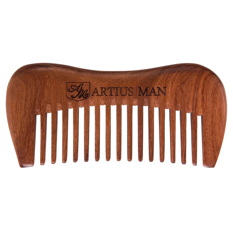 Handmade Wood Beard Comb Wide