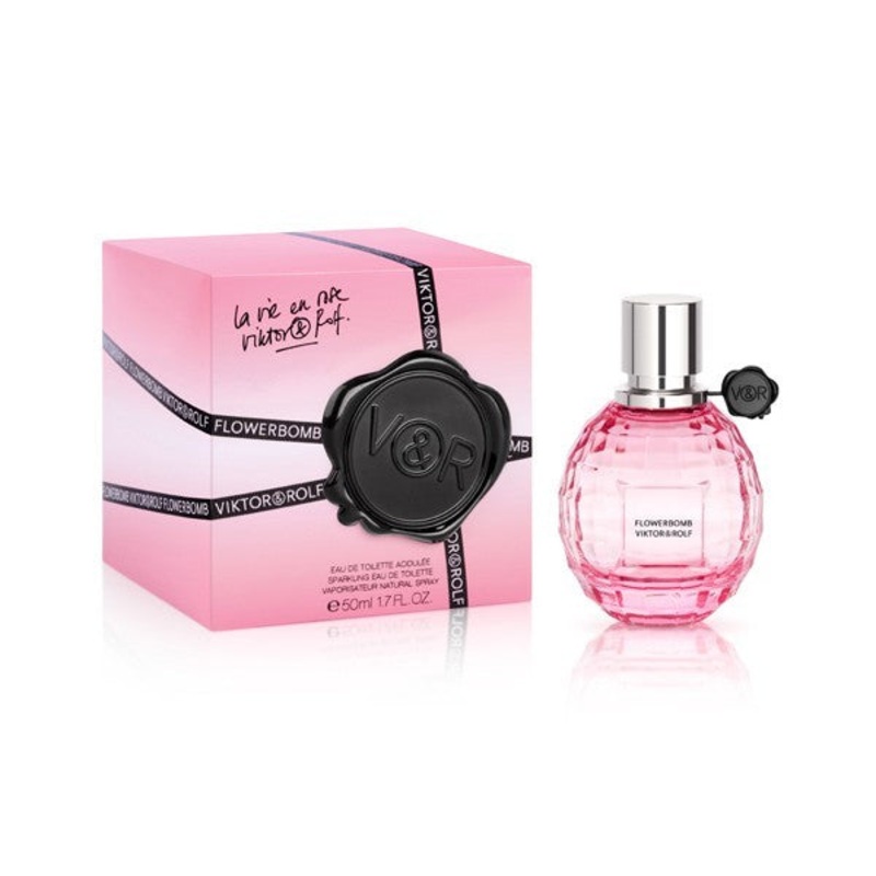 Flowerbomb La Vie en Rose by Viktor & Rolf 1.7 Oz. Eau De Toilette For Women