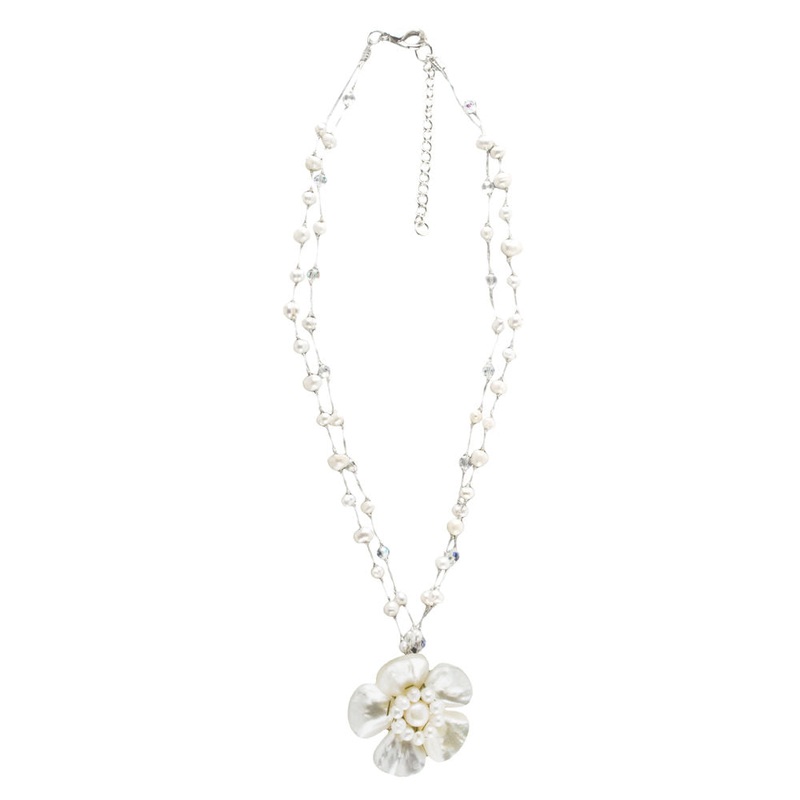 The Purple Door The Caroline White Necklace PDN-74-J