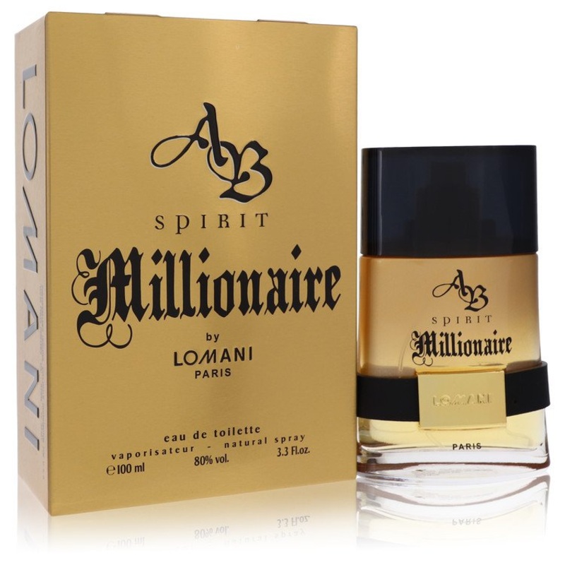 Spirit Millionaire By Lomani Cologne 3.3 Oz Edt Spray For Men - Box