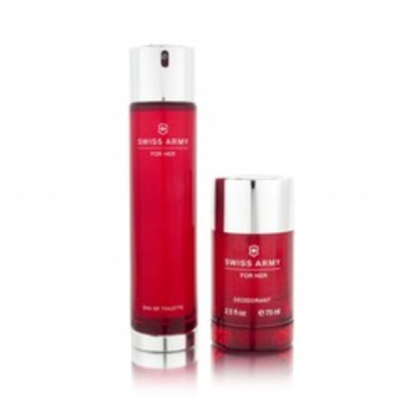 Swiss Army Perfume Gift Set by Swiss Army 2 Piece Gift Set: 3.4 oz Eau de Toilette Spray + 2.5 oz Deodorant Stick for Women