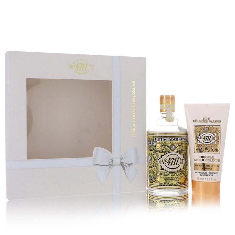4711 Floral Collection Jasmine Gift Set by 4711 For Men Gift Set (Unisex) -- 3.4 oz Cologne Spray + 1.7 oz Shower Gel