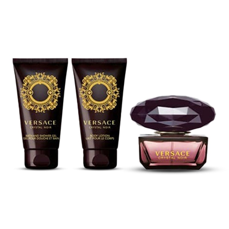 Crystal Noir 50ml Gift Set 1.7 oz EDT + 1.7 oz Gel + 1.7 oz Lotion