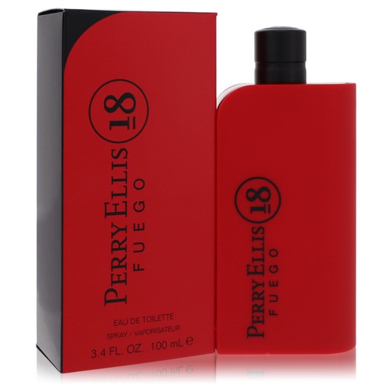 Perry Ellis 18 Fuego by Perry Ellis Eau De Toilette Spray 3.4 oz for Men - Premium Designer Fragrance