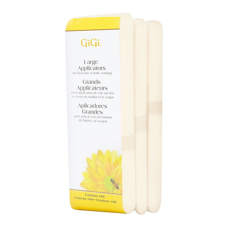 GiGi Large Applicators for Bikini Line & Body Waxing 100 Sticks