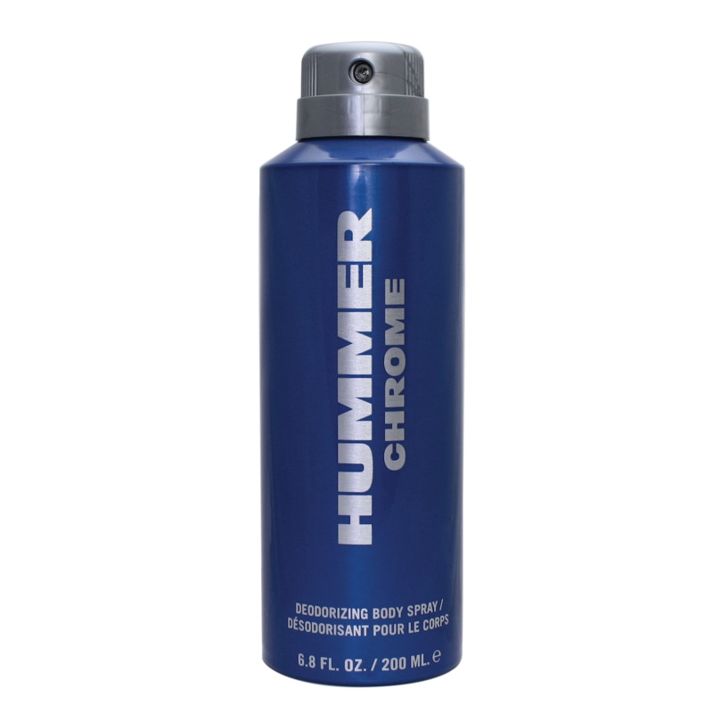 Hummer Chrome Deodorizing Body Spray 200ML (M)