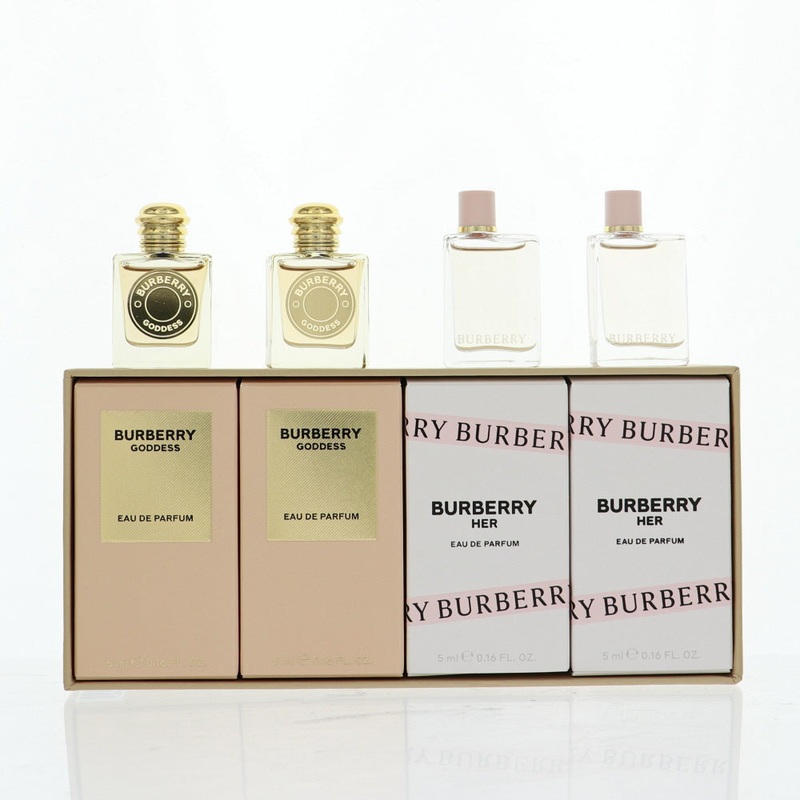 Burberry Her Mini 4Pcset Burberry Her Eau De Parfum 2X5Ml + Goddess Eau De Parfum 2X5Ml Picture Box By Burberry For Women