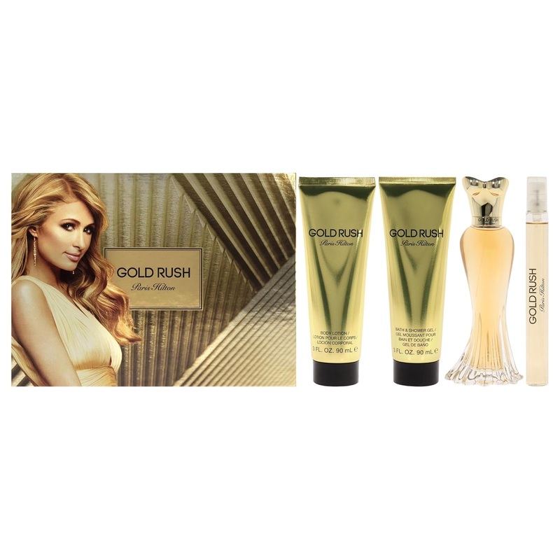 Gold Rush by Paris Hilton 4 pc Gift Set for Women Default Title
