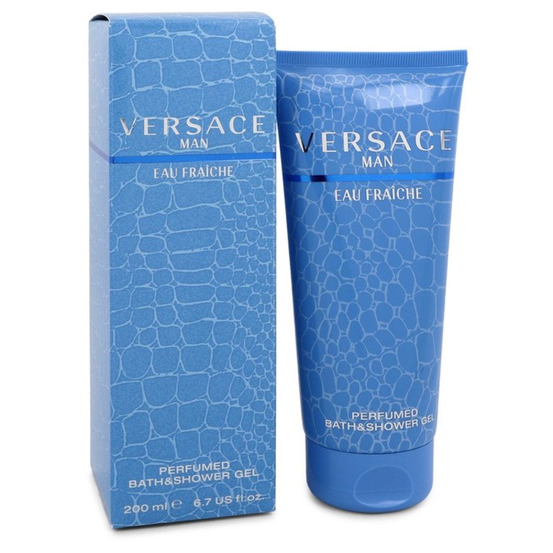 Versace Man by Versace Eau Fraiche Shower Gel   6.7 oz for Men - Premium Designer Fragrance