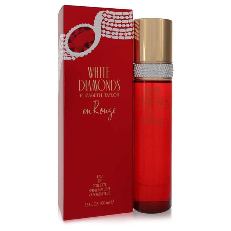 White Diamonds En Rouge by Elizabeth Taylor Eau De Toilette Spray 3.3 oz for Women - Premium Designer Fragrance