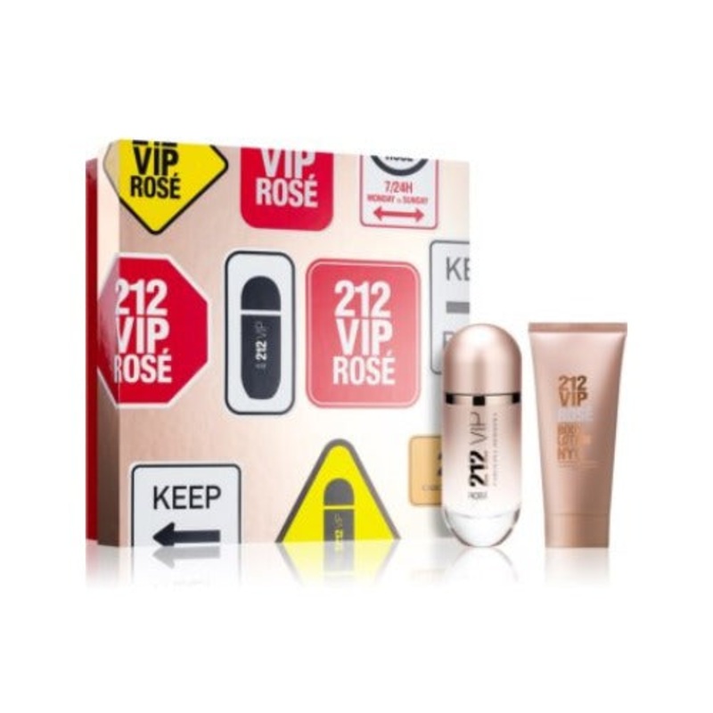 Carolina Herrera 212 VIP Rose Women Eau De Parfum 2pc Gift Set