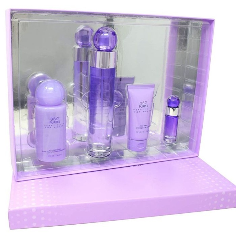 Perry Ellis 360 Purple - 4 PCS Gift set by Perry Ellis for Women