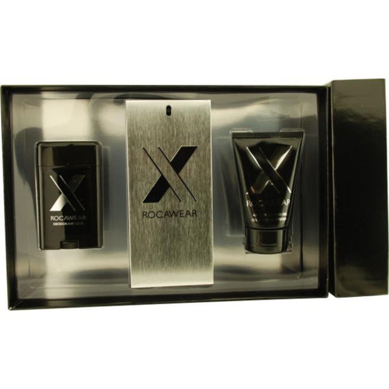 Rocawear X Gift Set by Jay Z 3 Piece Gift Set: 3.4 Oz Eau De Toilette Spray + Shower Gel + Deodorant. For Men