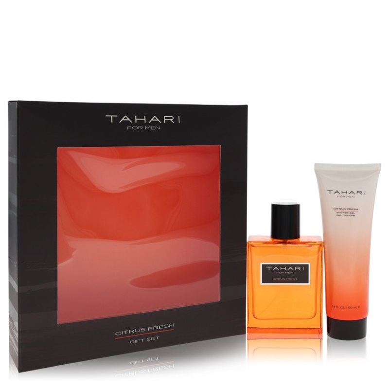 Tahari Citrus Fresh by Tahari For Men Gift Set -- 3.4 oz Eau De Toilette Spray + 3.4 oz Shower Gel